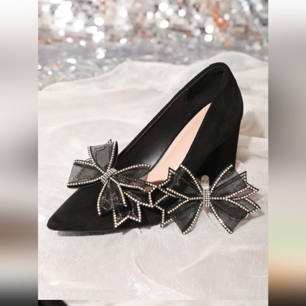 Clipon Bow High Heels Accessories